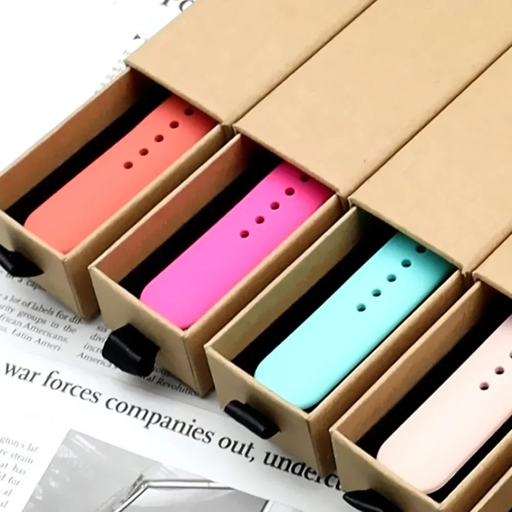 (Silicone Band ONLY) 
For Apple Watch strap 44mm 45mm 40mm 41mm 42-38mm 45 mm
