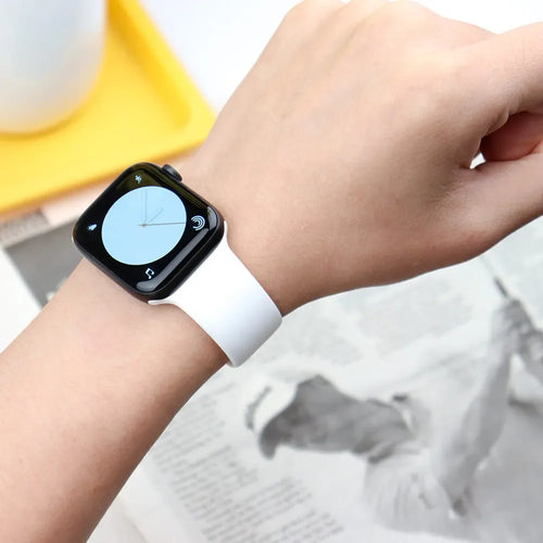 (Silicone Band ONLY) 
For Apple Watch strap 44mm 45mm 40mm 41mm 42-38mm 45 mm